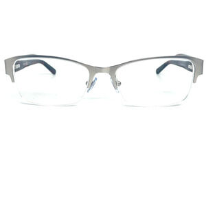 DKNY DY5651 1029 Eyeglasses Frame Half Rim Silver Red Black 53-17-140 H1315